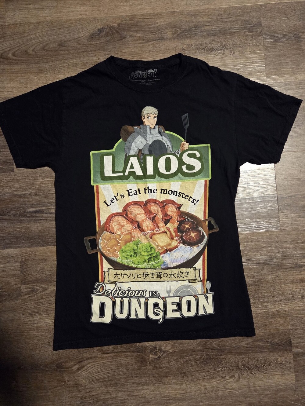 Delicious in Dungeon Laios GEE Official Anime T-Shirt Black